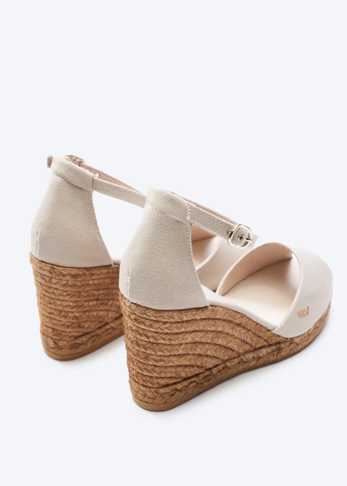 Aiguafreda Canvas Espadrille Sandal Wedges by Viscata