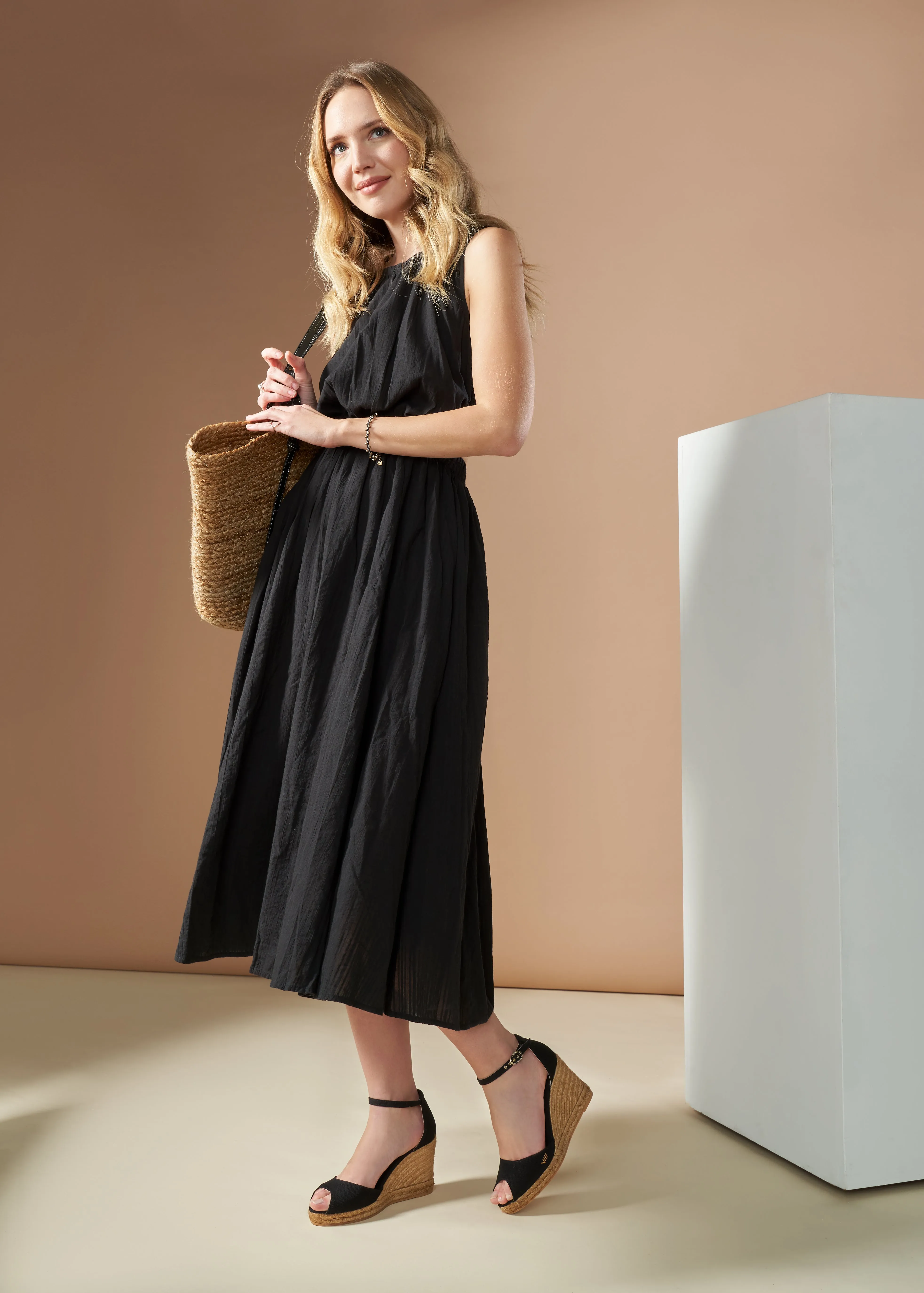 Aiguafreda Canvas Espadrille Sandal Wedges by Viscata