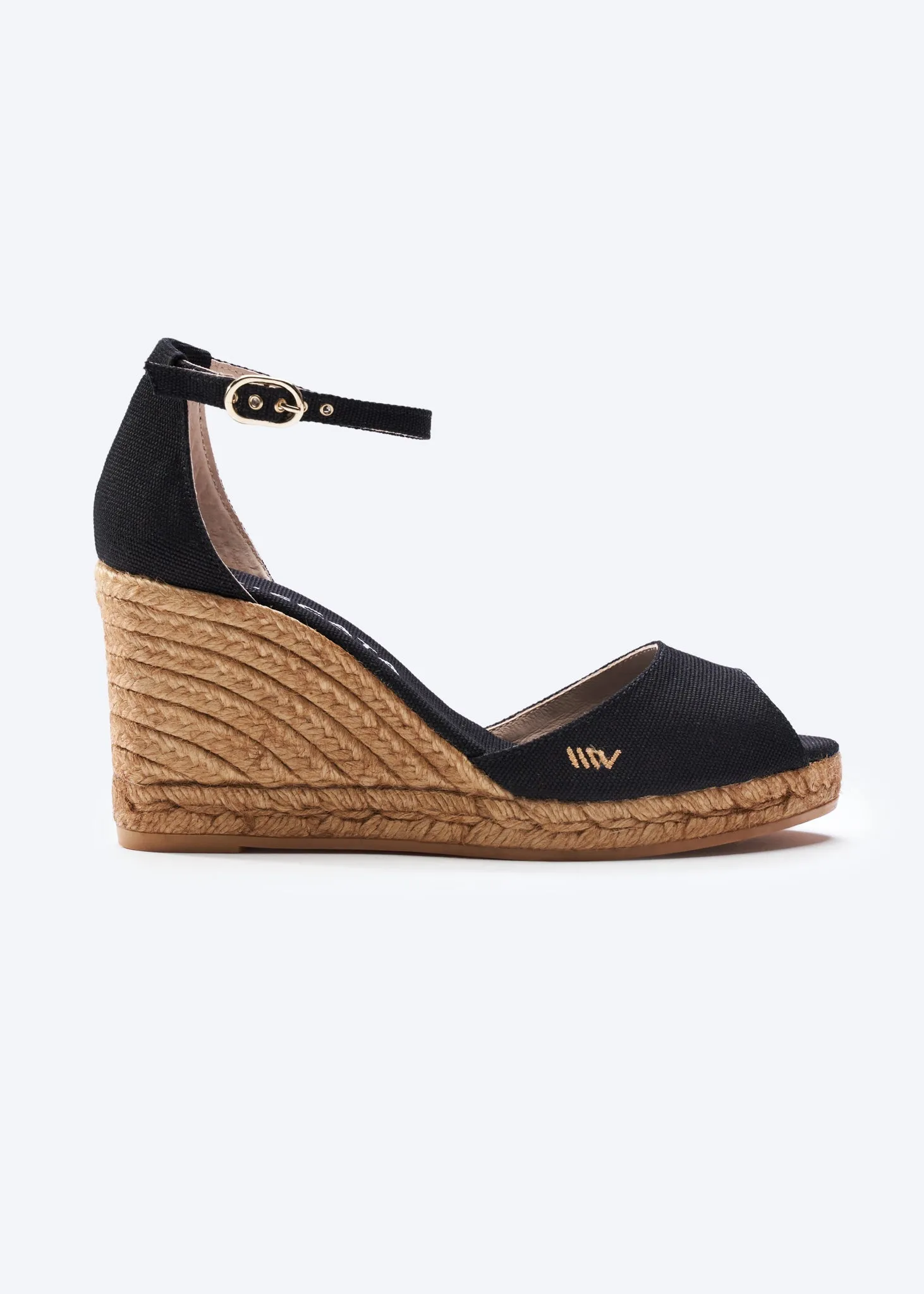 Aiguafreda Canvas Espadrille Sandal Wedges by Viscata