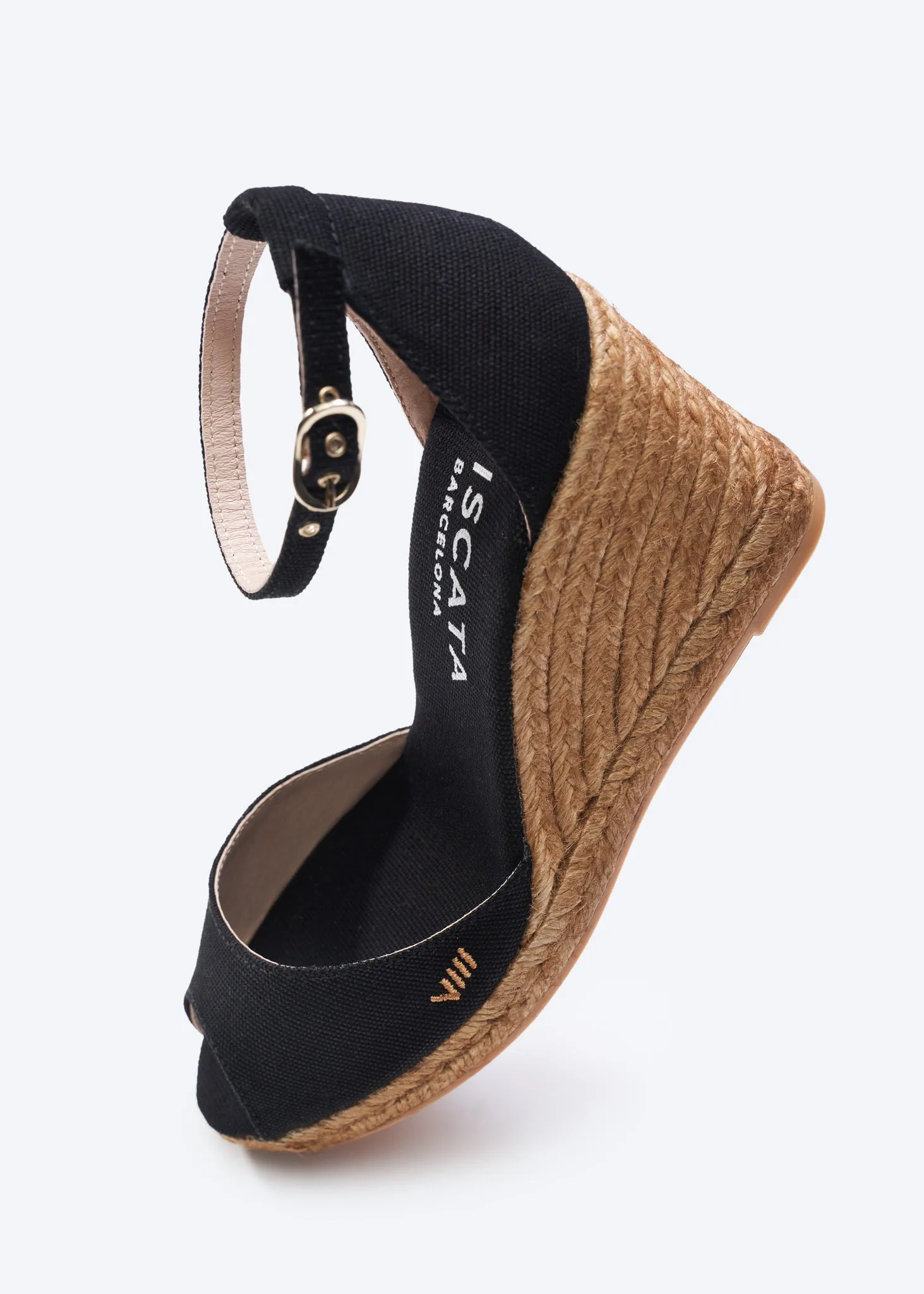 Aiguafreda Canvas Espadrille Sandal Wedges by Viscata