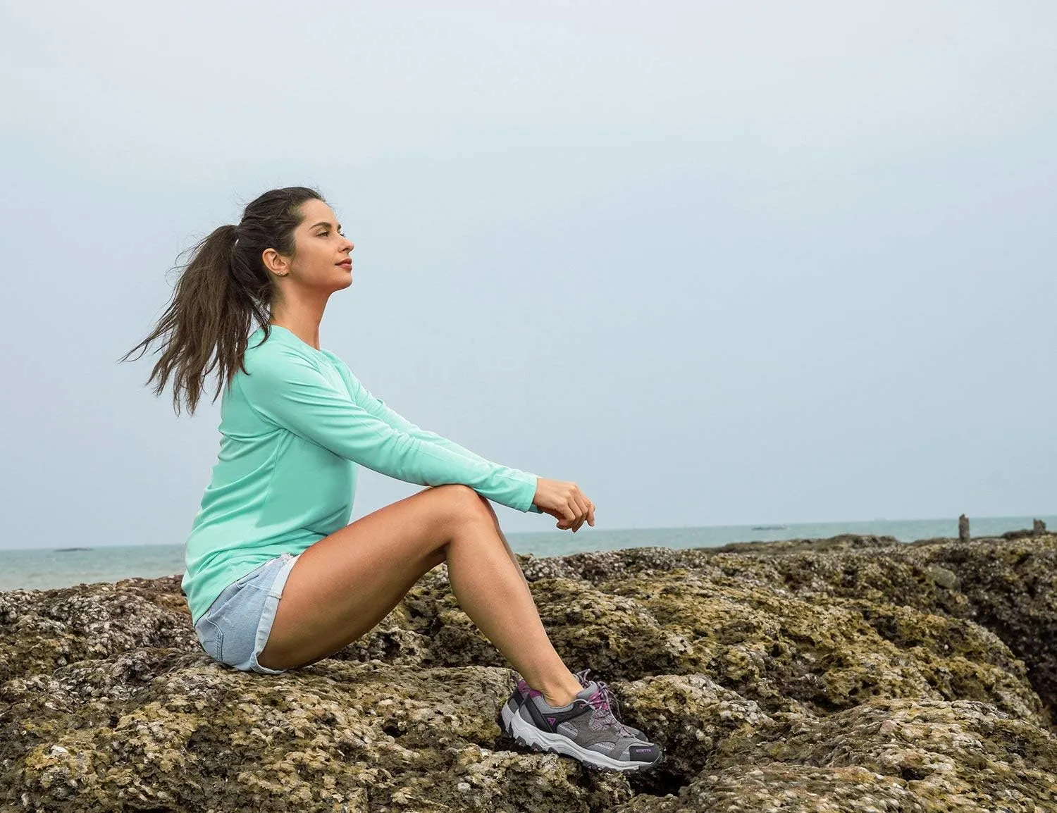 baleaf Women's UPF 50  Sun Shirts Long Sleeve UV Protection Rash Guard Lightweight Quick Dry SPF Hiking Tops Outdoor