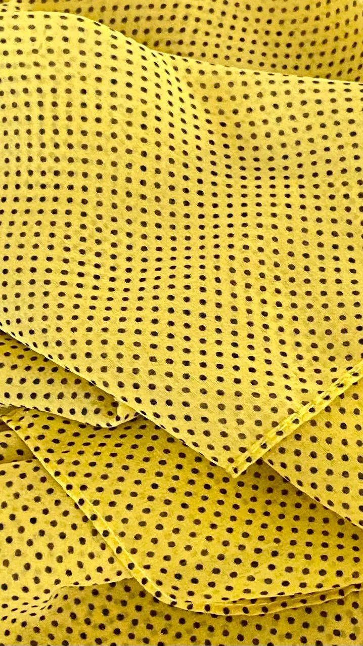 Mini Polka Dot Chiffon Shawl/Hijab
