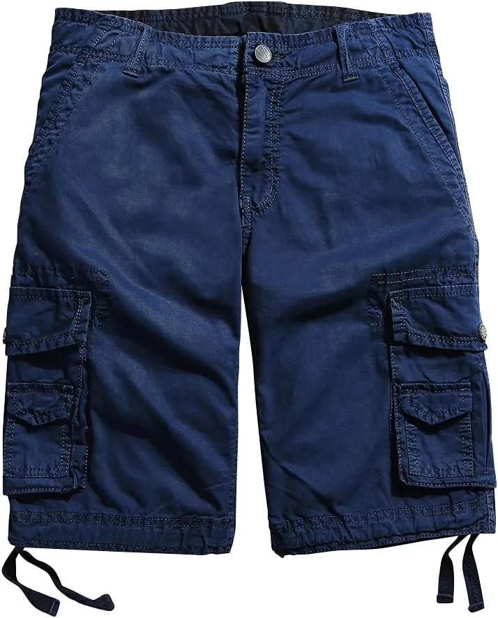 OCHENTA Men's Loose Fit Cargo Shorts with Multi Pockets