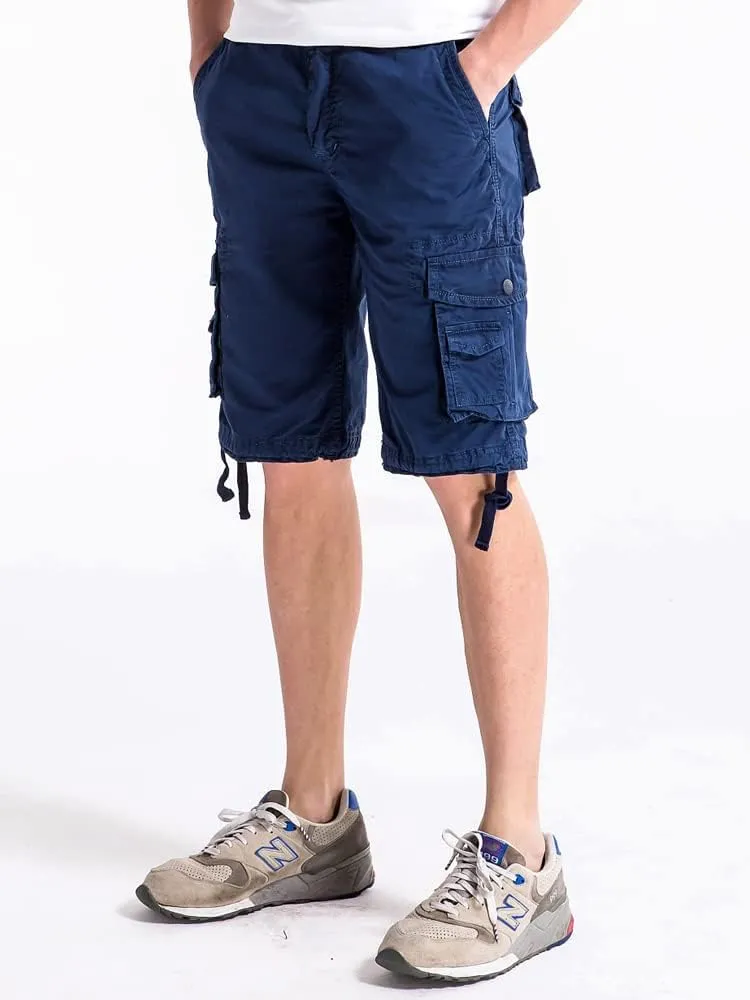 OCHENTA Men's Loose Fit Cargo Shorts with Multi Pockets
