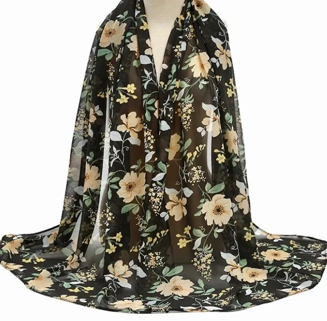 The Garden Chiffon Shawl